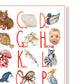 Personalised Animal Alphabet Poster | Custom Hand-Painted Portrait | McBs