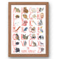 Personalised Animal Alphabet Poster | Custom Hand-Painted Portrait | McBs