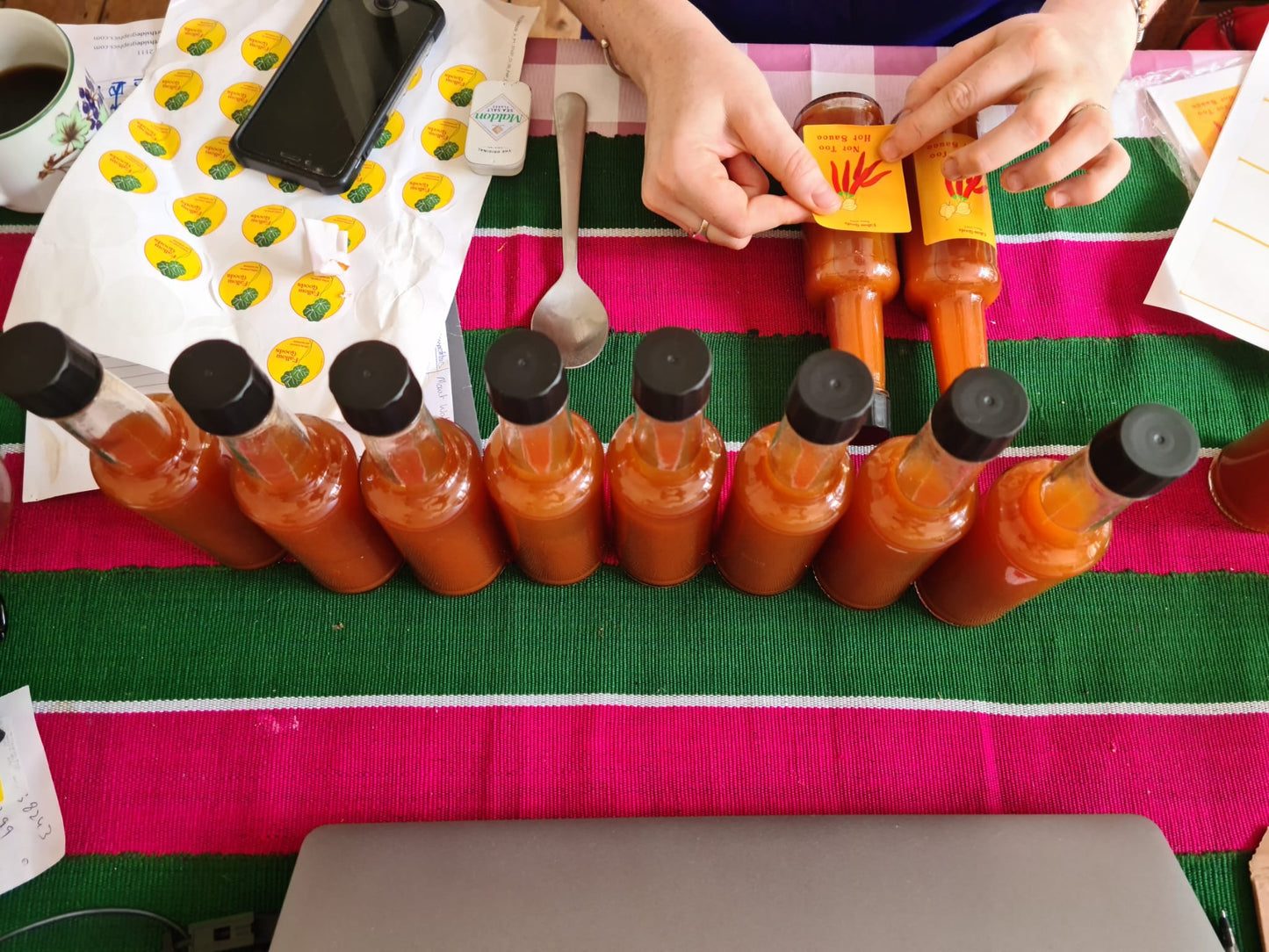 Tabasco style ‘Not Too Hot Sauce’ - Garlic and chilli vinegar sauce